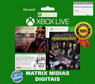 Injustice Gods Among Us Xbox 360 Original (Mídia Digital) – Games Matrix